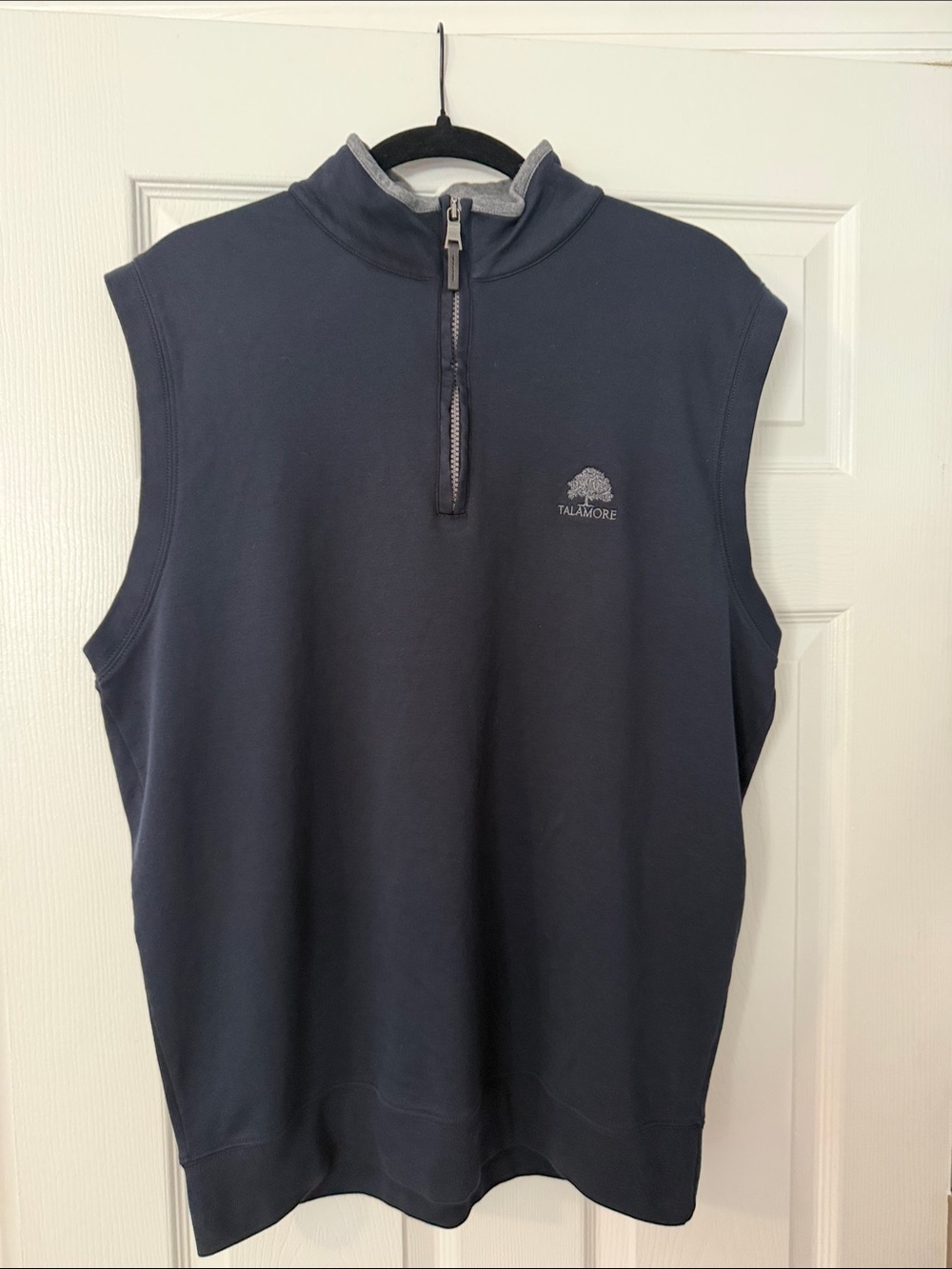 Fairway & Greene Navy Sleeveless Quarter-Zip Golf Top